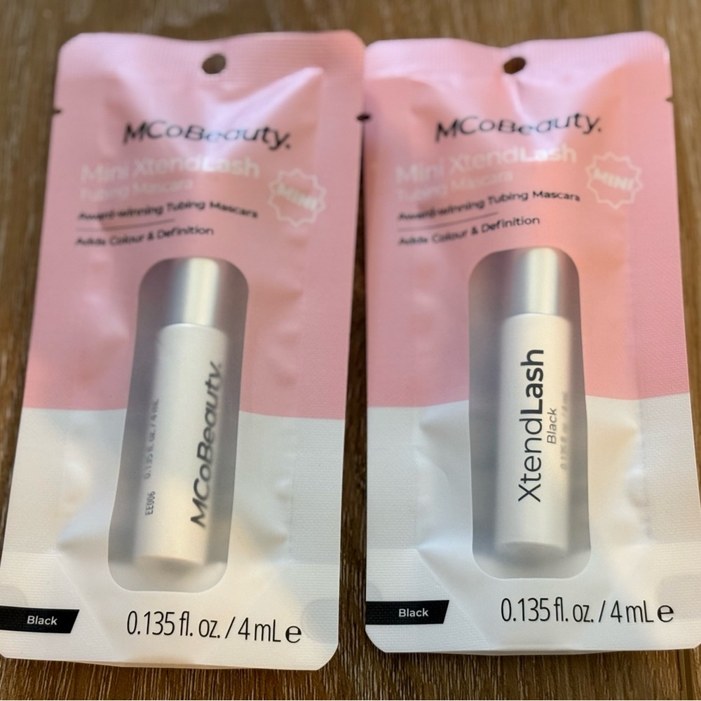 2 - MCOBEAUTY. XtendLash Black Mascara LOT 2 NEW .135 Fl. Oz. Each LOT 2 NEW